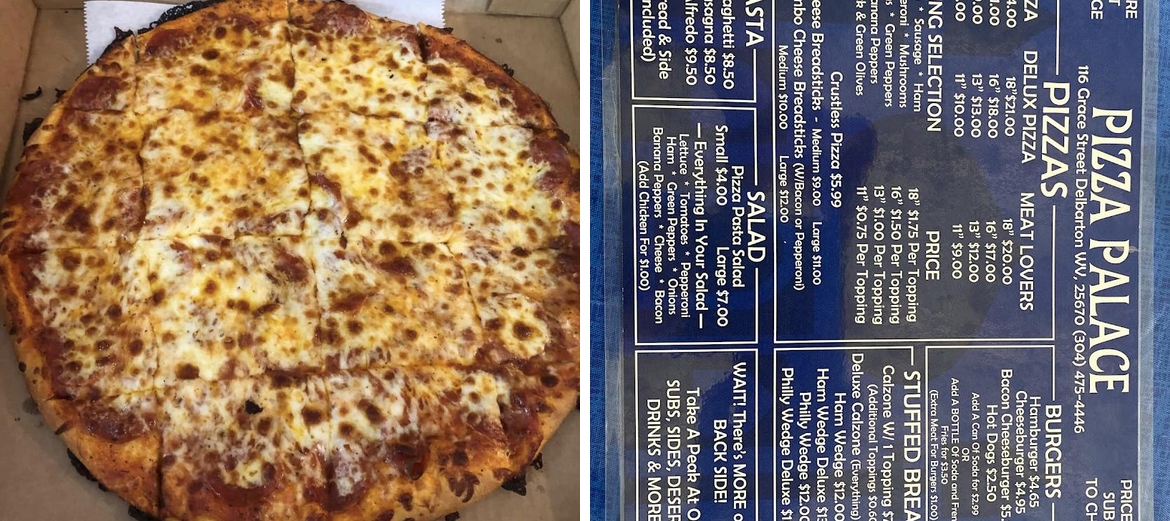 Pizza Palace Menu